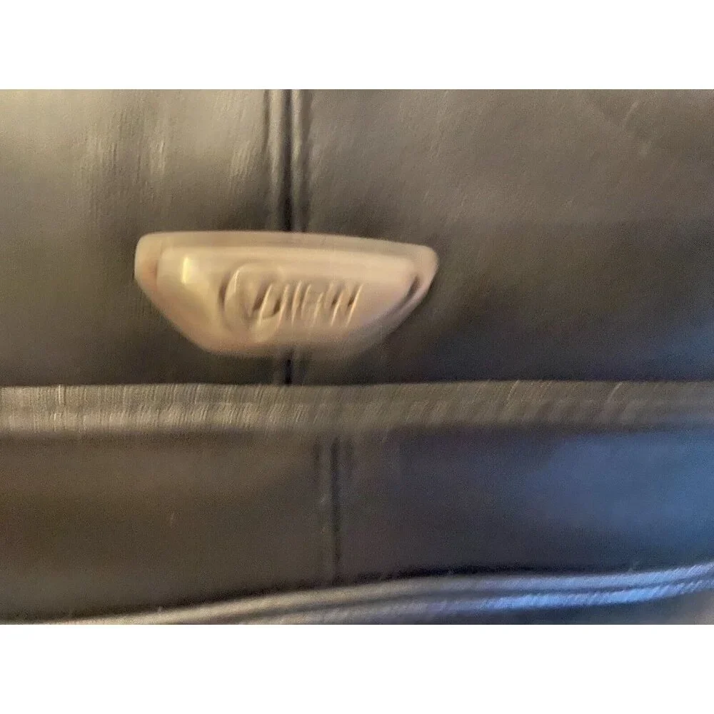 View padded faux leather camera bag with handle